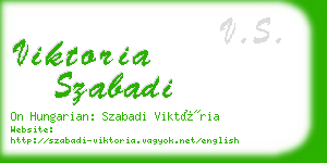 viktoria szabadi business card